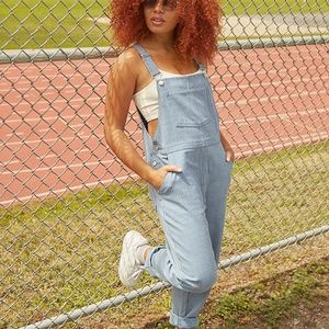 Oversized Pinstripe overalls Twin XS